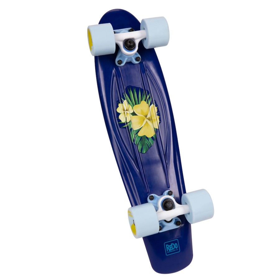 ReDo Skateboard Co. ® Outdoors95 Products | Poly Cruiser Board (Hibiscus)