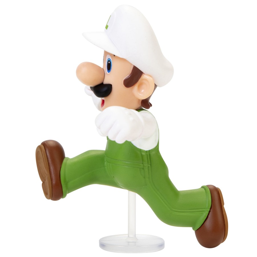 Super Mario™ Toy Figures | Fire Luigi 2.5-Inch Articulated Figure