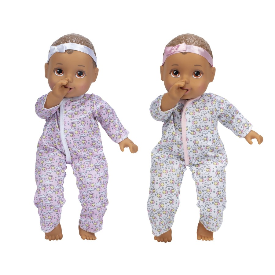 Perfectly Cute® Dolls & Accessories | 14-Inch My Sweet Baby Twins Twin Girl Dolls Brunette With Brown Eyes