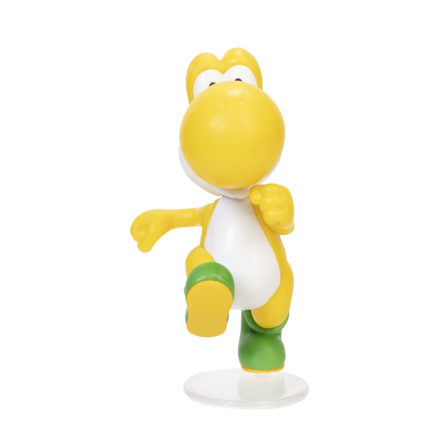 Super Mario™ Toy Figures | Running Yellow Yoshi 2.5-Inch Articulated Figure