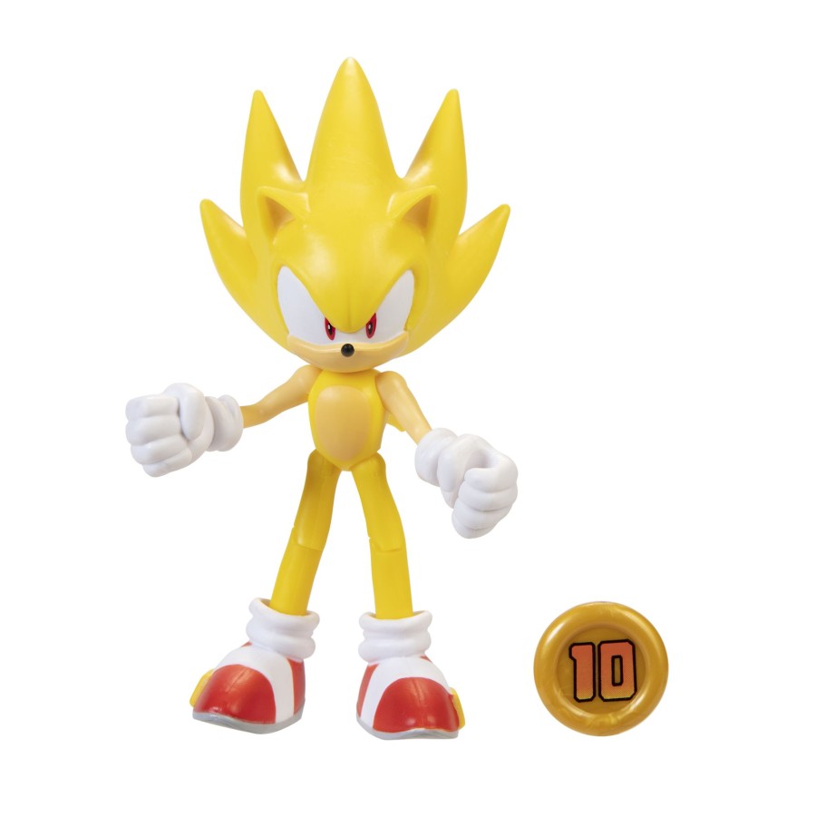 Sonic™ the Hedgehog Toy Figures | Super Sonic With Super Ring 4-Inch Figure