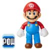 Super Mario™ Toy Figures | Mario With Pow Block 4-Inch Articulated Figure