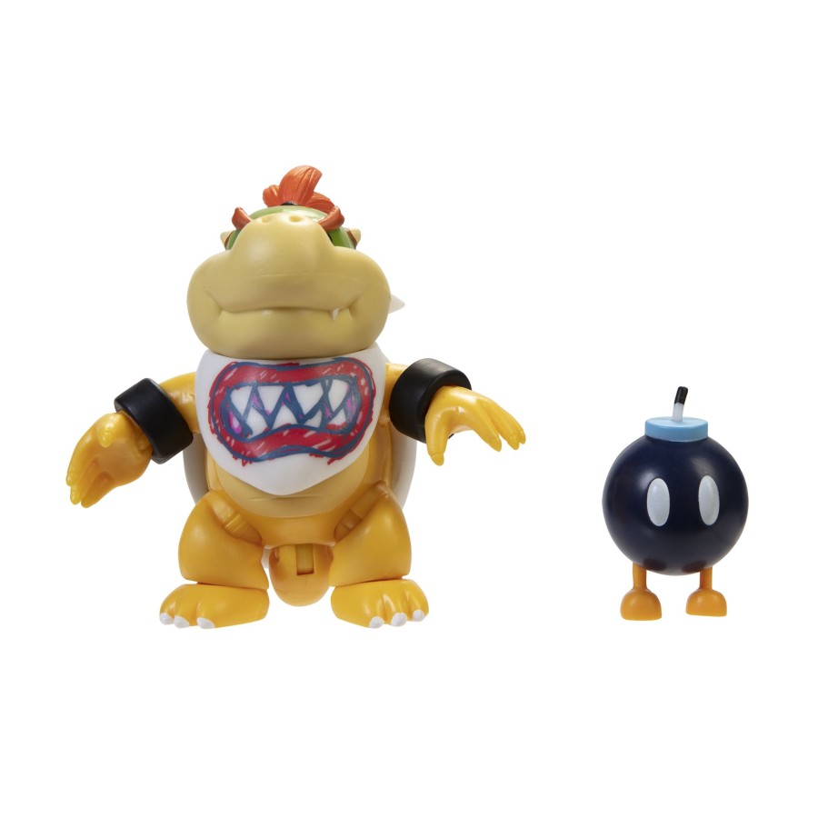 Super Mario™ Toy Figures | Bowser Jr With Bob-Omb 4-Inch Articulated Figure