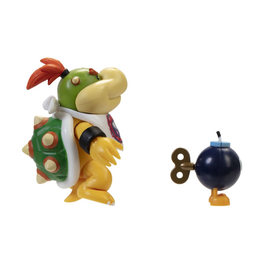 Super Mario™ Toy Figures | Bowser Jr With Bob-Omb 4-Inch Articulated Figure