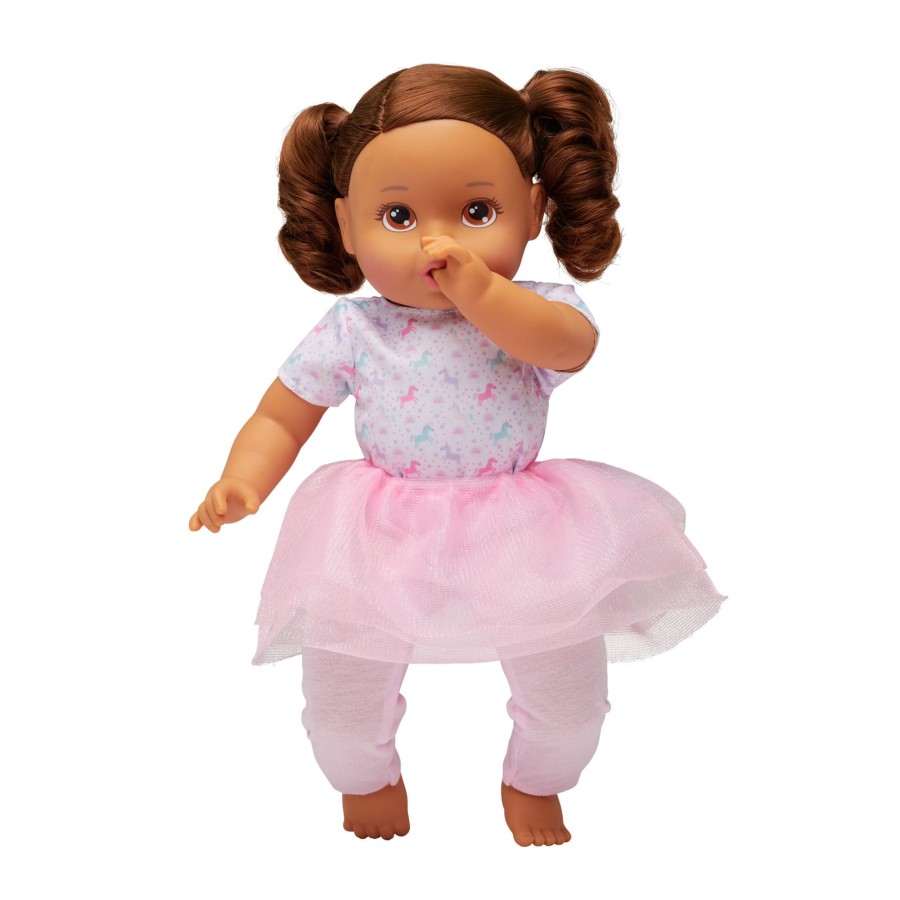 Perfectly Cute® Dolls & Accessories | 14-Inch My Sweet Toddler Girl Doll Brunette Brown Eyes