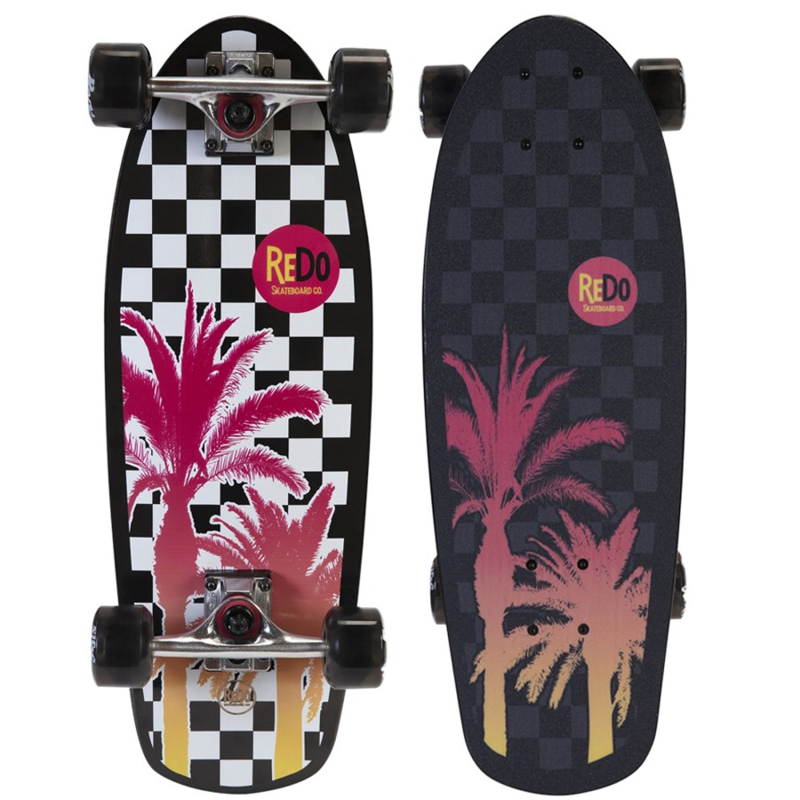 ReDo Skateboard Co. ® Outdoors95 Products | Shorty Cruiser (Checker Palm)