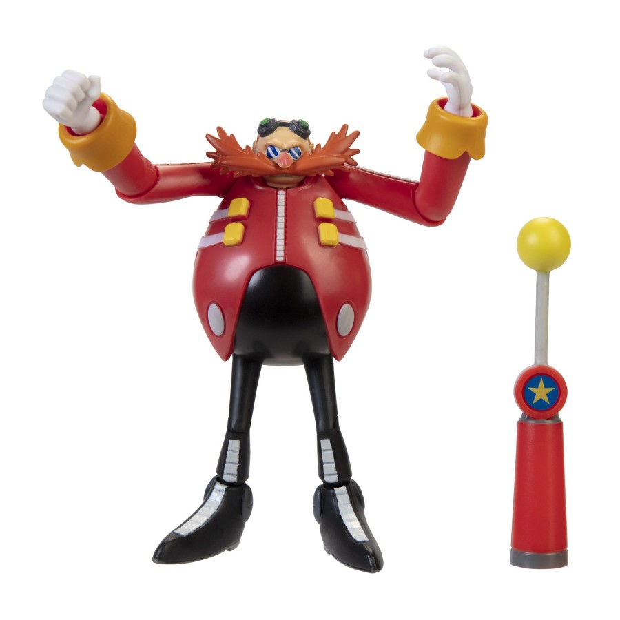 Sonic™ the Hedgehog Toy Figures | Dr Eggman With Checkpoint 4-Inch Figure