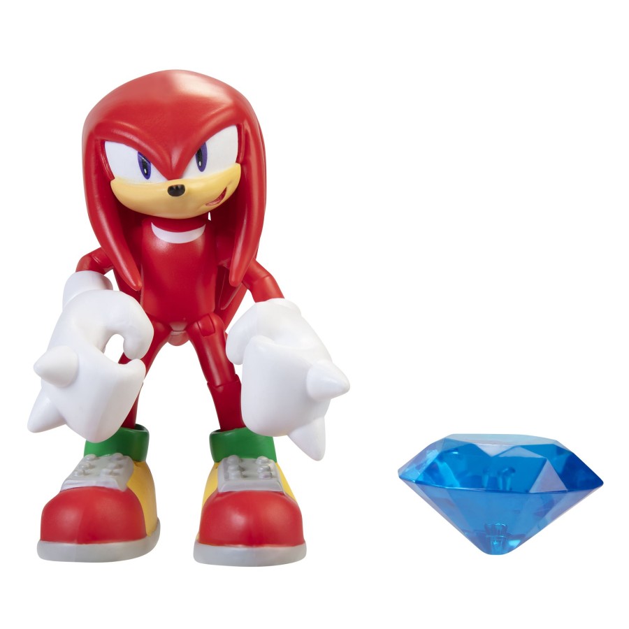 Sonic™ the Hedgehog Toy Figures | Knuckles With Chaos Emerald 4-Inch Figure