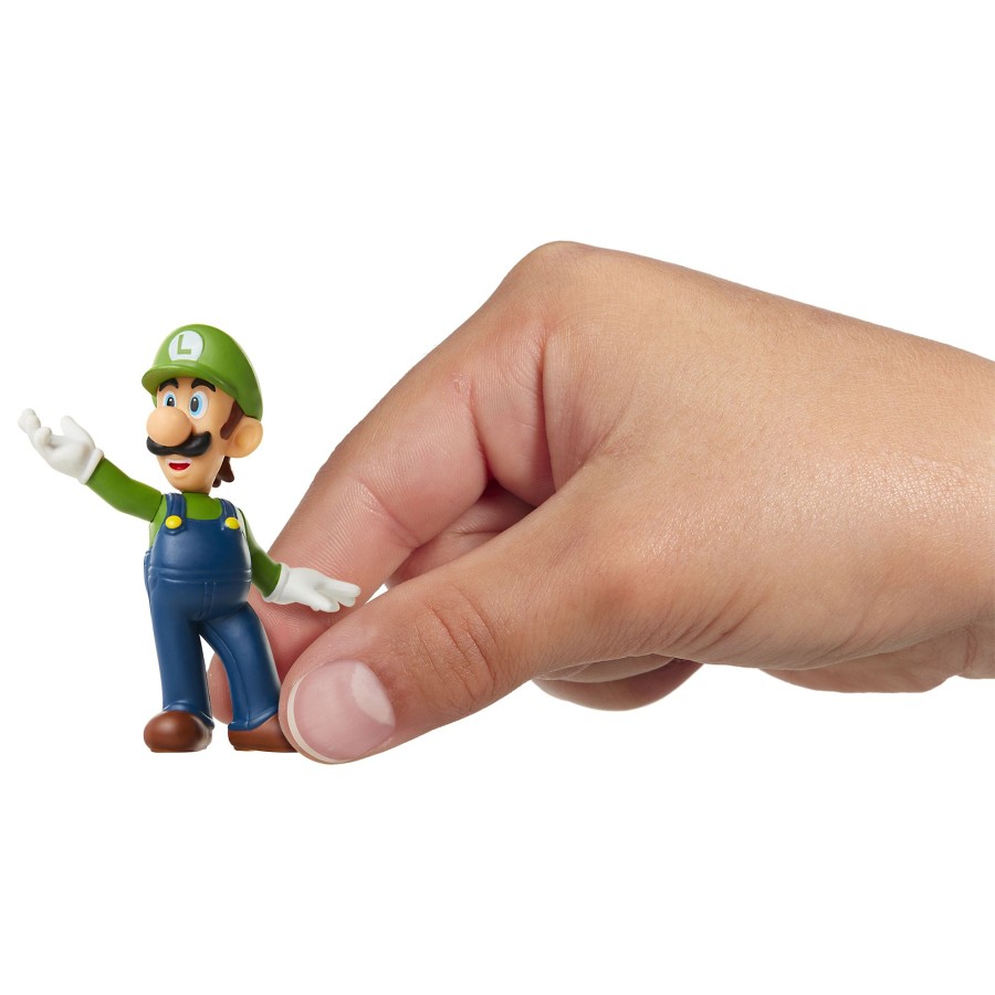 Super Mario™ Toy Figures | Luigi Spread Arms 2.5-Inch Articulated Figure