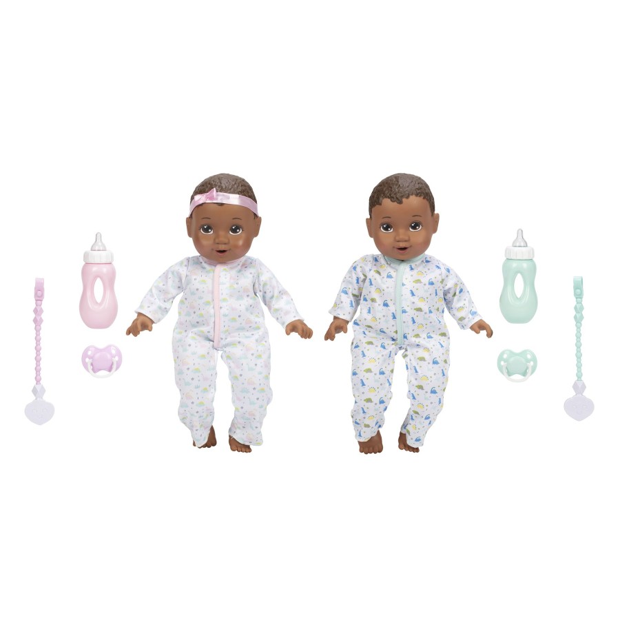 Perfectly Cute® Dolls & Accessories | 14-Inch My Sweet Baby Twins Twin B/G Dolls Dark Brunette With Brown Eyes