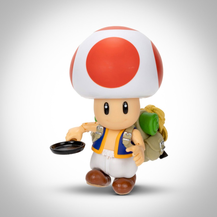 The Super Mario Bros. Movie Action Figures | 5-Inch Toad Figure With Frying Pan Accessory