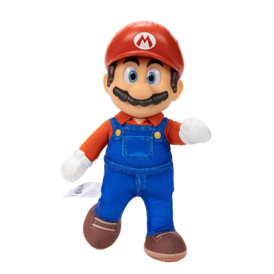 The Super Mario Bros. Movie Plushes | 14-Inch Mario Posable Plush