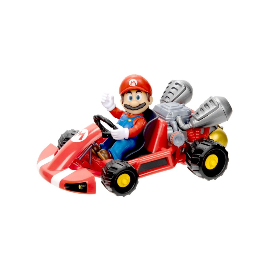 The Super Mario Bros. Movie Vehicles & R/C | 2.5-Inch Mario Figure With Pull Back Racer