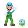 Super Mario™ Toy Figures | Ice Luigi 4-Inch Articulated Figure With Ice Flower