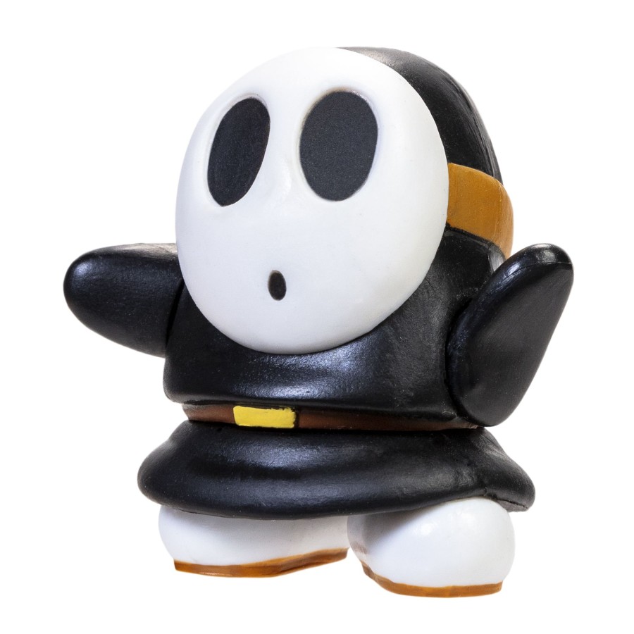 Super Mario™ Toy Figures | Black Shy Guy 2.5-Inch Articulated Figure