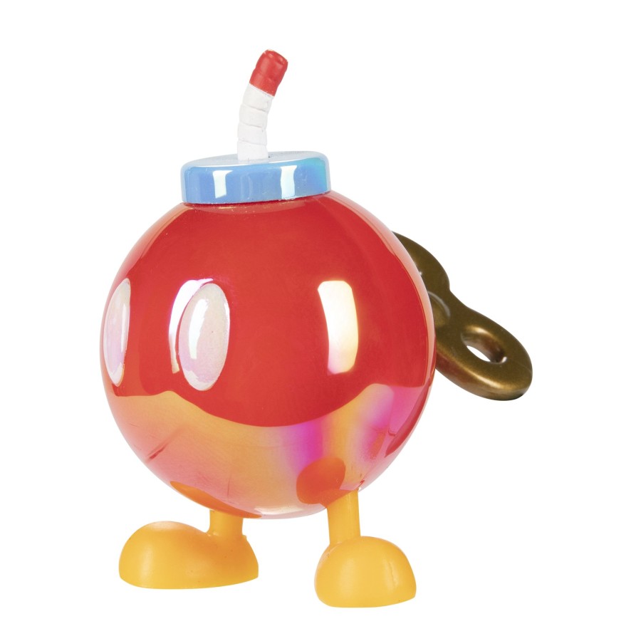 Super Mario™ Toy Figures | Red Bob-Omb 2.5-Inch Articulated Figure