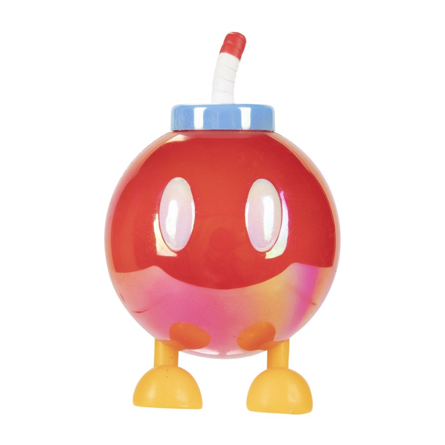 Super Mario™ Toy Figures | Red Bob-Omb 2.5-Inch Articulated Figure