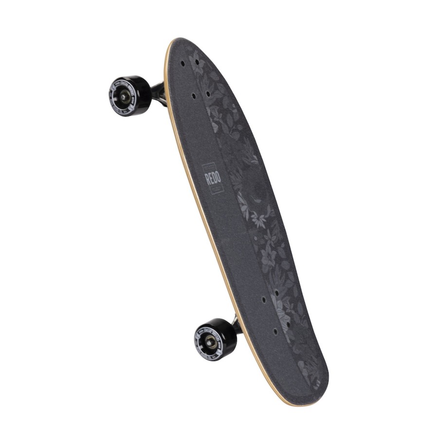 ReDo Skateboard Co. ® Outdoors95 Products | Shorty Cruiser Board (Black Floral)