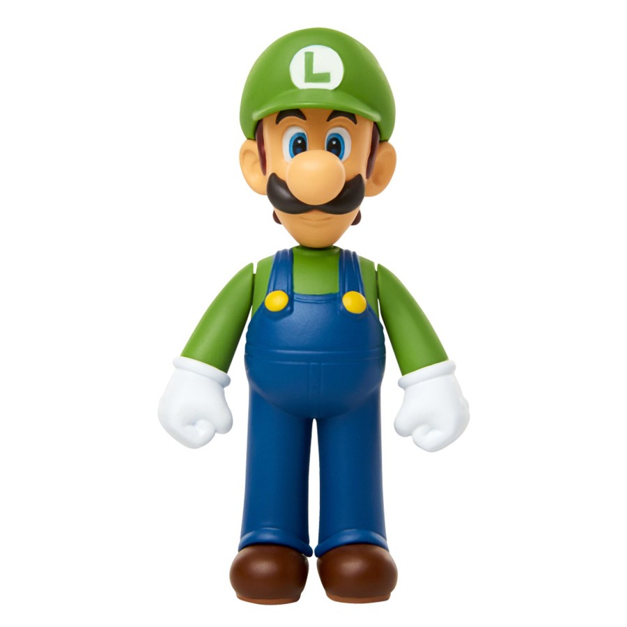 Super Mario™ Toy Figures | Standing Luigi 2.5-Inch Articulated Figure