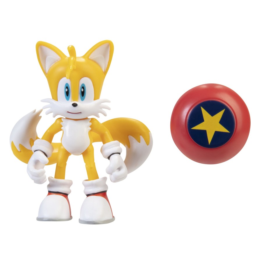 Sonic™ the Hedgehog Toy Figures | Tails With Star Spring 4-Inch Figure