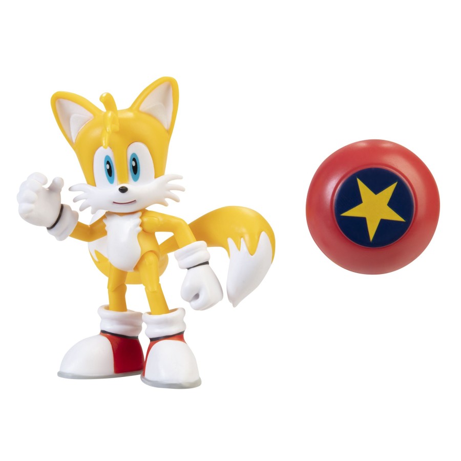 Sonic™ the Hedgehog Toy Figures | Tails With Star Spring 4-Inch Figure