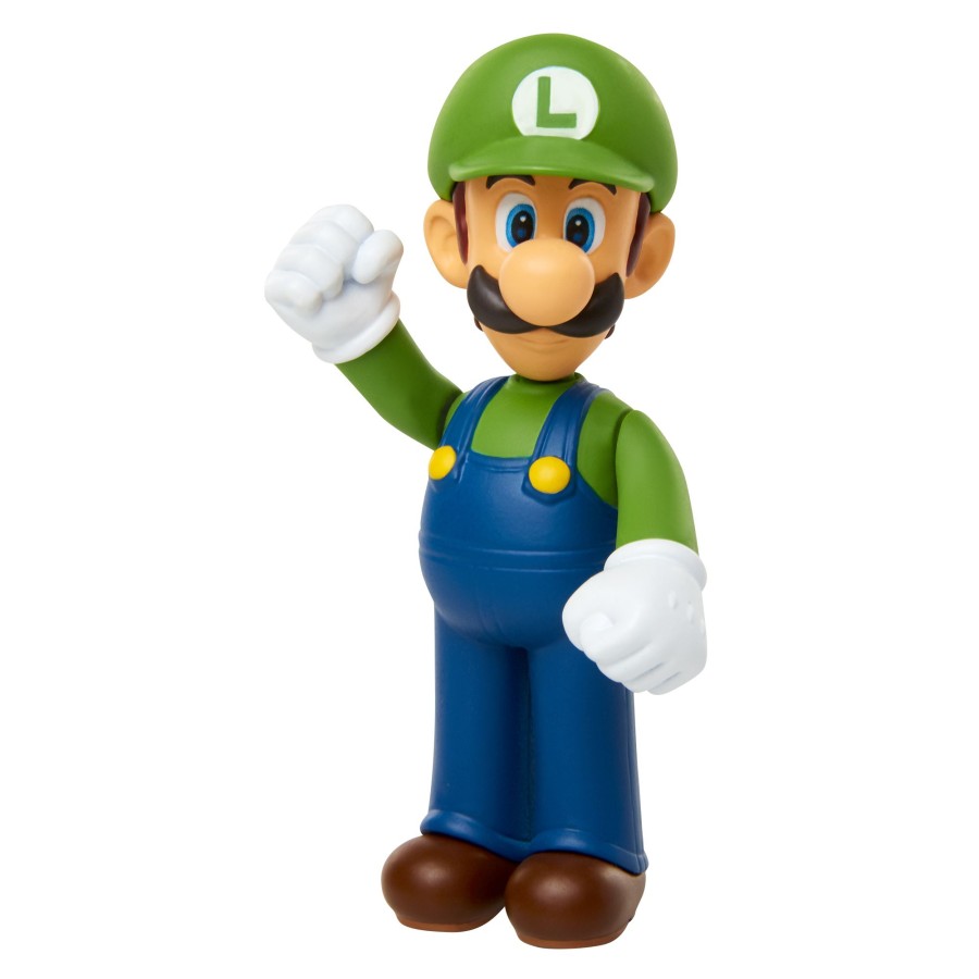 Super Mario™ Toy Figures | Standing Luigi 2.5-Inch Articulated Figure