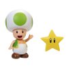 Super Mario™ Toy Figures | Green Toad With Star 4-Inch Articulated Figure