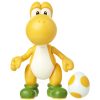 Super Mario™ Toy Figures | Yellow Yoshi With Egg 4-Inch Articulated Figure