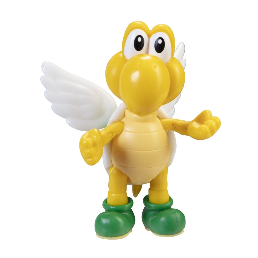 Super Mario™ Toy Figures | Green Para Koopa Troopa With Wings 4-Inch Articulated Figure