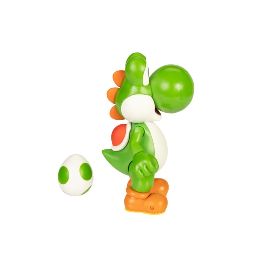 Super Mario™ Toy Figures | Yoshi 4-Inch Articulated Figure With Egg