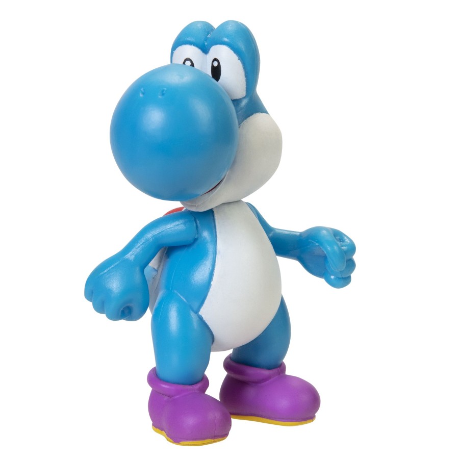 Super Mario™ Toy Figures | Light Blue Yoshi 2.5-Inch Articulated Figure