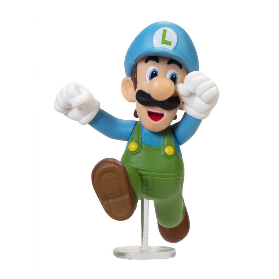 Super Mario™ Toy Figures | Ice Luigi 2.5-Inch Articulated Figure