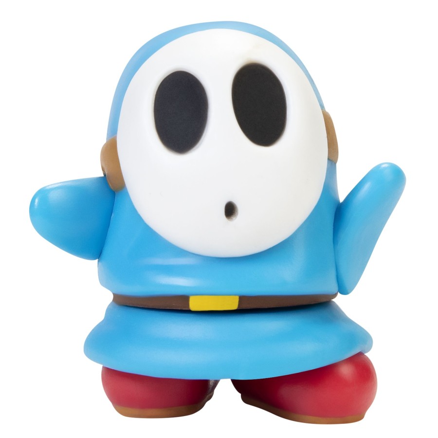 Super Mario™ Toy Figures | Light-Blue Shy Guy 2.5-Inch Articulated Figure