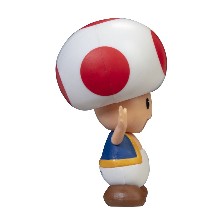 Super Mario™ Toy Figures | Red Toad 2.5-Inch Articulated Figure