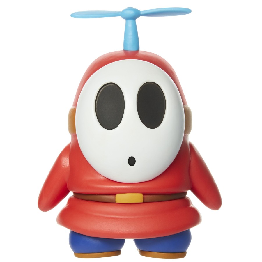 Super Mario™ Toy Figures | Red Shy Guy With Propeller 4-Inch Articulated Figure