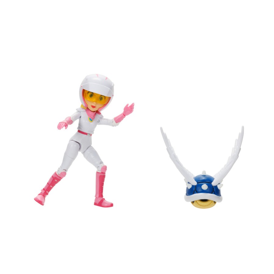 The Super Mario Bros. Movie Action Figures | 5-Inch Peach Figure With Spiny Shell Accessory