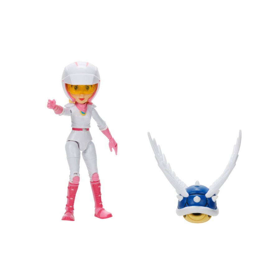 The Super Mario Bros. Movie Action Figures | 5-Inch Peach Figure With Spiny Shell Accessory