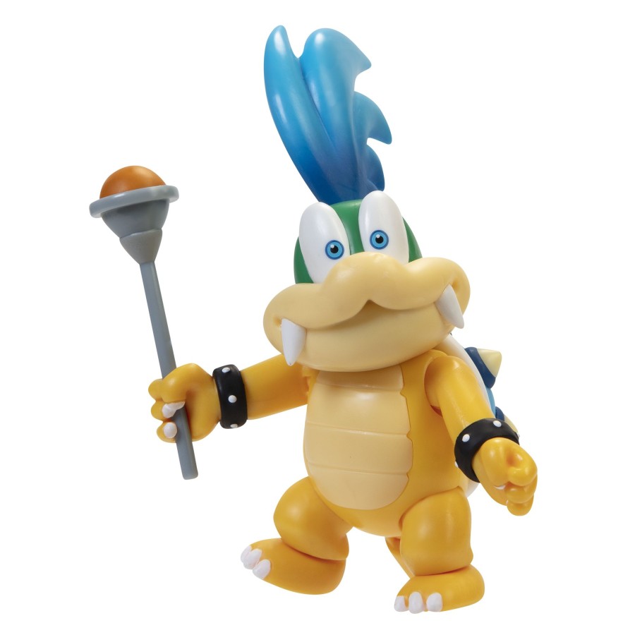 Super Mario™ Toy Figures | Larry Koopa With Wand 4-Inch Articulated Figure