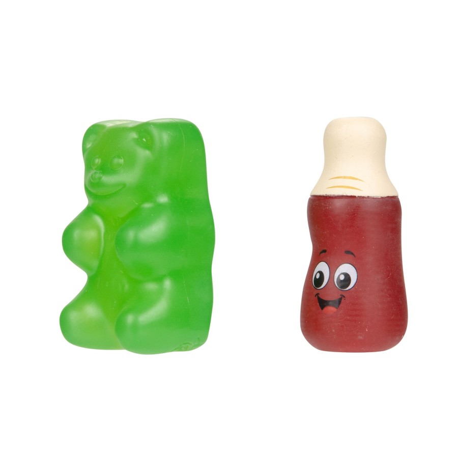 Haribo® Toy Figures | Green Gummi Bear & Happy Cola Figure 2 Packs