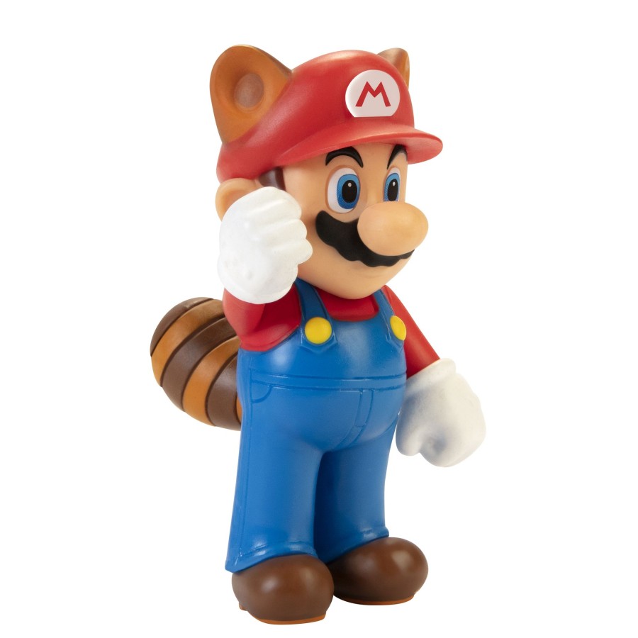 Super Mario™ Toy Figures | Raccoon Mario 2.5-Inch Articulated Figure