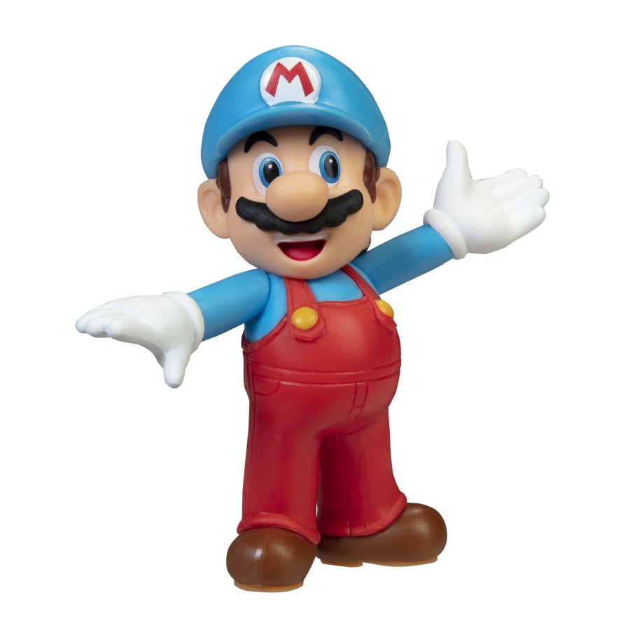 Super Mario™ Toy Figures | Ice Open Arms Mario 2.5-Inch Articulated Figure