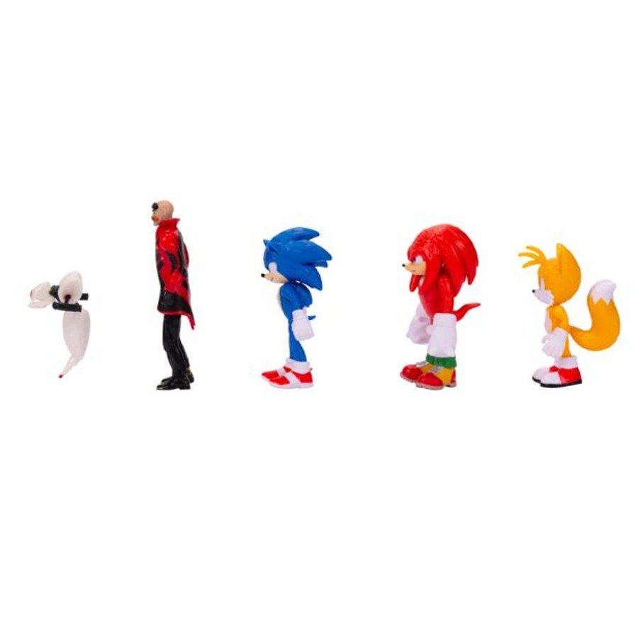 Sonic the Hedgehog 2: The Movie Toy Figures | 2.5-Inch Figures Pack Of 5